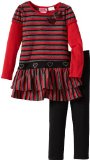 Young Hearts Gi ... ess and Pant, Red, 5