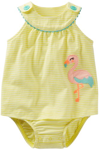 Carters Girls 0-24 Months Sunsuit (Yellow, 12M)