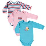 Hudson Baby 3 p ... odysuits, Bird, 6-9M