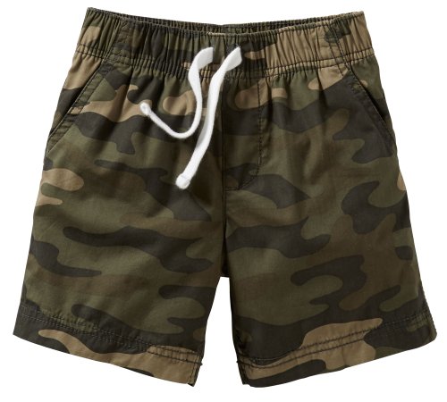 Carters Toddler Camo Print Flat Front Shorts 2 Green