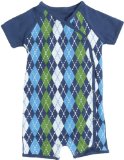 Romper Argyle Green & Blue