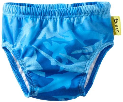 Baby Banz Boys Infant Swim Diaper, Fin Frenzy Pattern, 12-18 Months